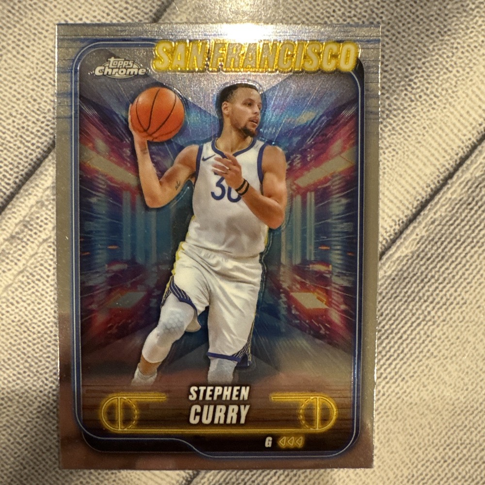 2025 Topps Chrome Stephen Curry #187 Golden State Warriors NBA